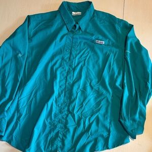 Columbia Turquoise Long Sleeve Shirt